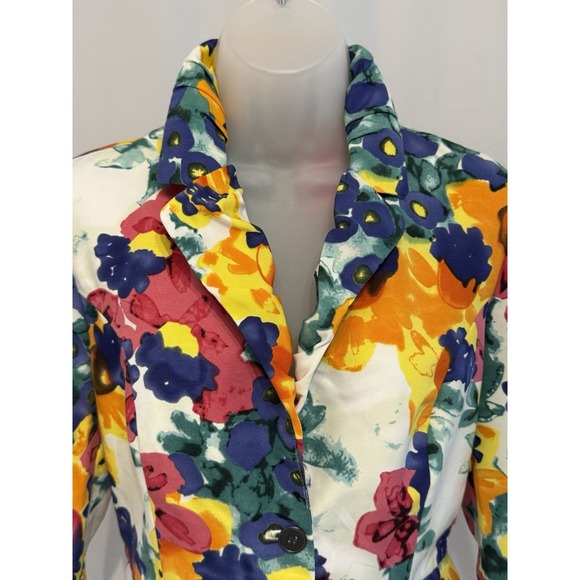 Beautiful Walter By Walter Baker Floral Jacket 3/4 Sleeve, Pockets, Size 10 NWT - Picture 4 of 12